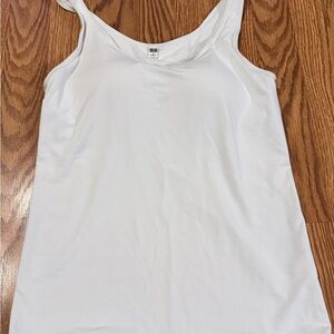 Uniqlo Women's White Tank Bra Top